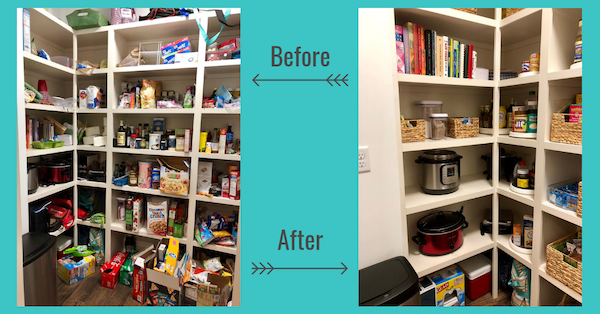 Walk-in pantry organization service